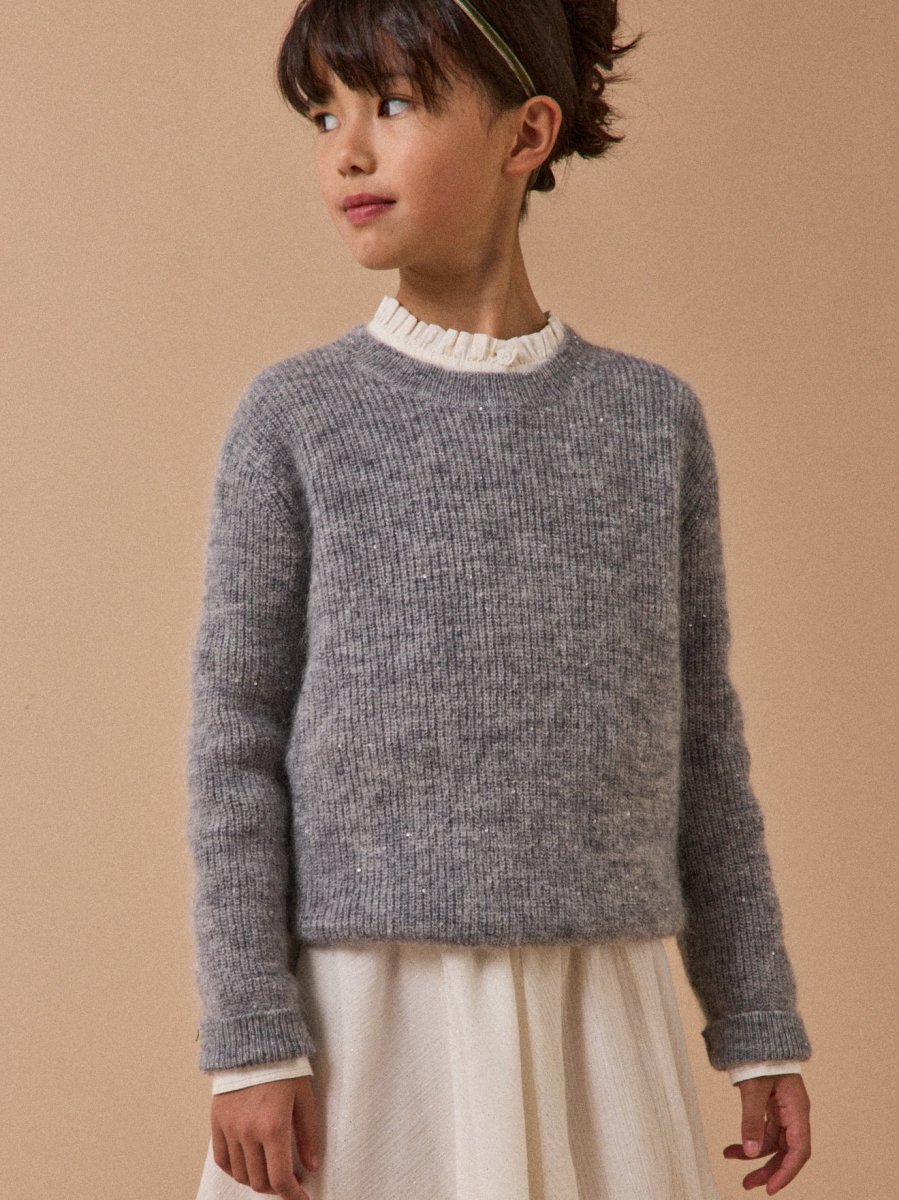 Pull en laine et mohair Fille