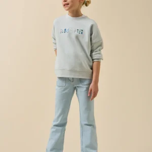 Sweat Fille à message en tissu Liberty - Coton biologique