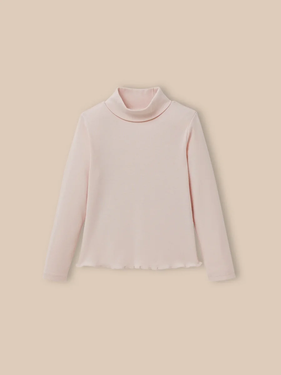 Sous-pull col montant Fille - Coton biologique