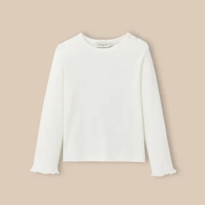 T-shirt en pointelle Fille - Coton biologique