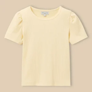 T-shirt à côtes Fille - Coton biologique