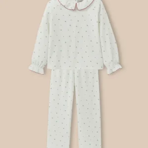 Pyjama en velours imprimé Fille