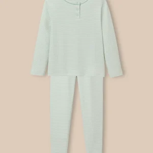 Pyjama en côtes Fille rayé