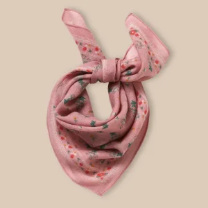 Foulard bourgeons en étamine de laine Fille