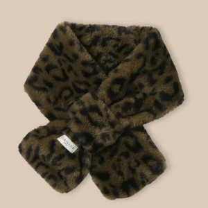 Snood imitation fourrure léopard Fille