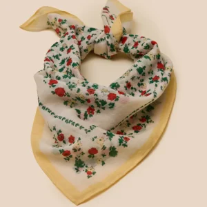 Foulard fleurs Fille - Coton biologique