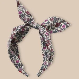 Serre-tête noeud en tissu Liberty Fille