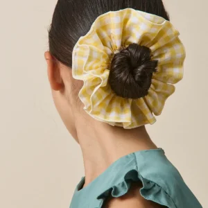 Lot de 2 chouchous en tissu vichy Fille