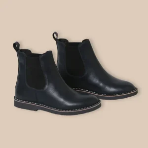 Boots Chelsea en cuir Fille