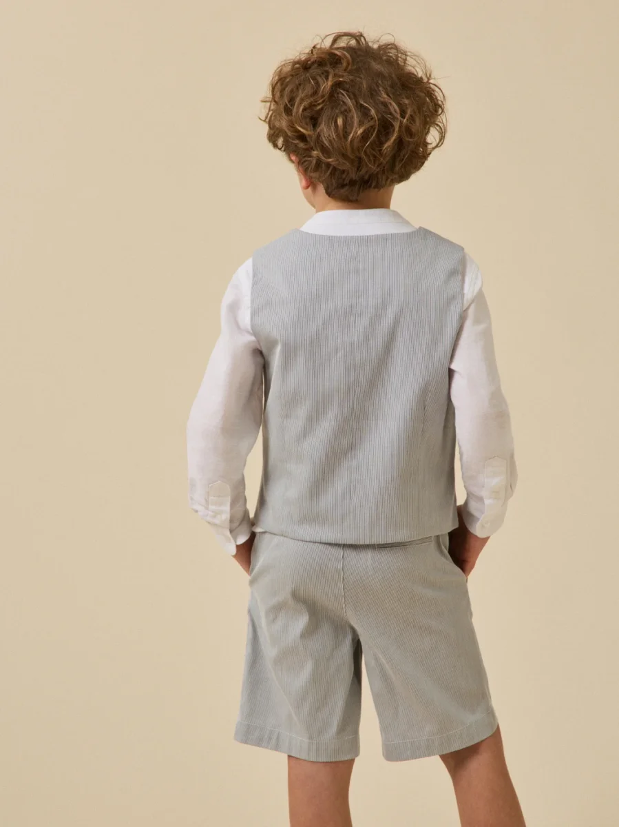 Gilet de costume rayé Garçon – Collection Fêtes et Mariages – Image 4
