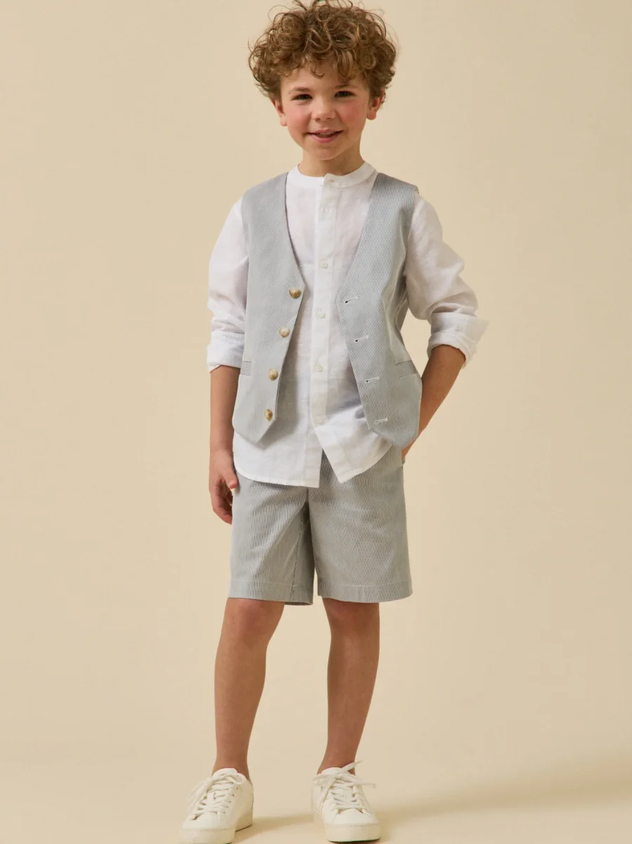 Gilet de costume rayé Garçon – Collection Fêtes et Mariages – Image 6