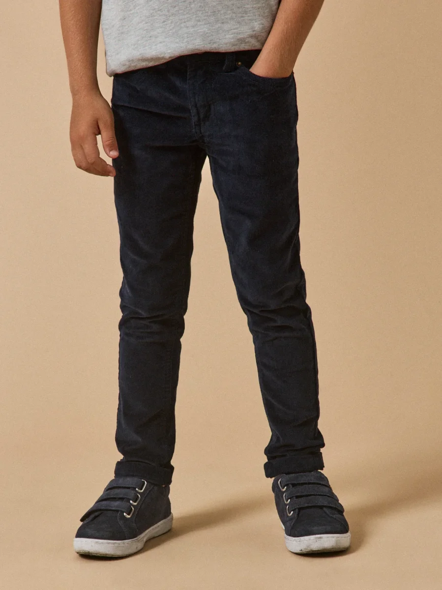 Slim en velours Garçon