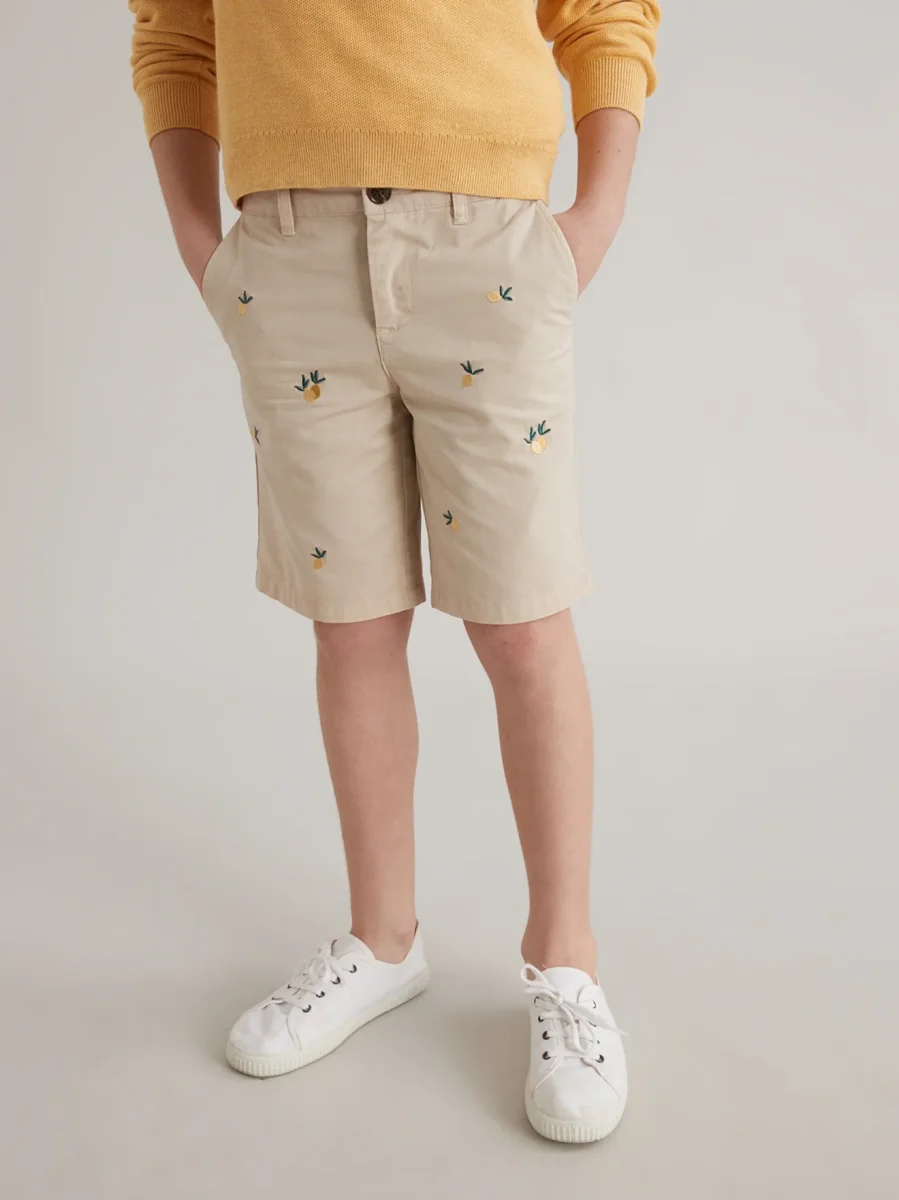 Bermuda Garçon brodé