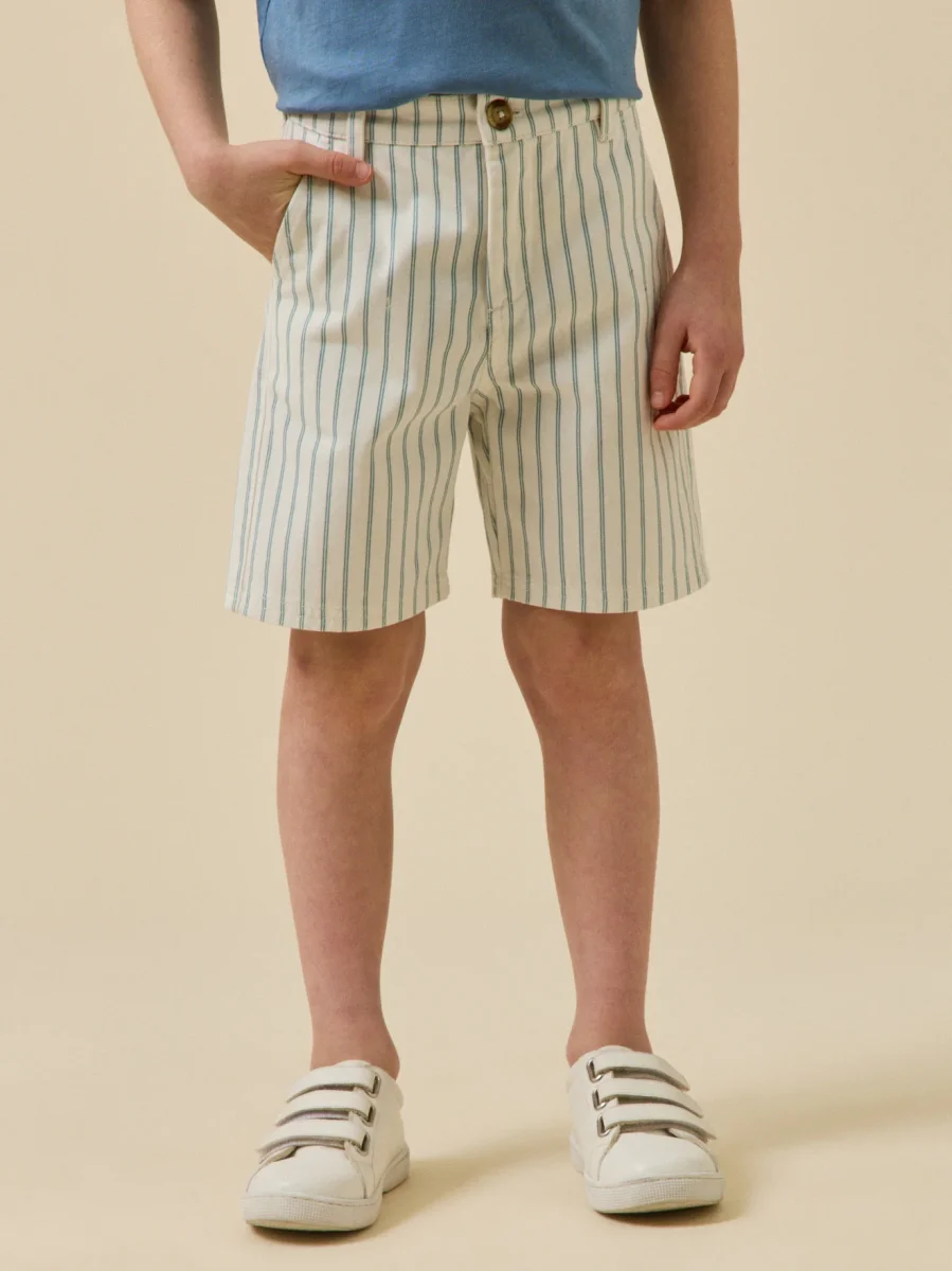 Bermuda Garçon rayé