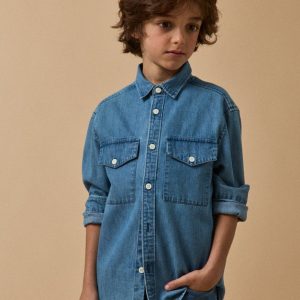 Chemise en denim garçon