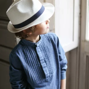 Chemise de cérémonie en denim light garçon