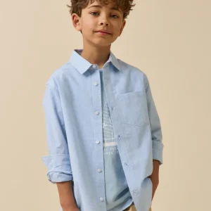 Chemise en micro vichy garçon.