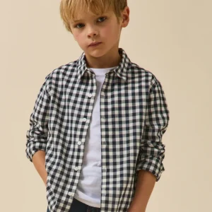 Chemise à carreau vichy Garçon
