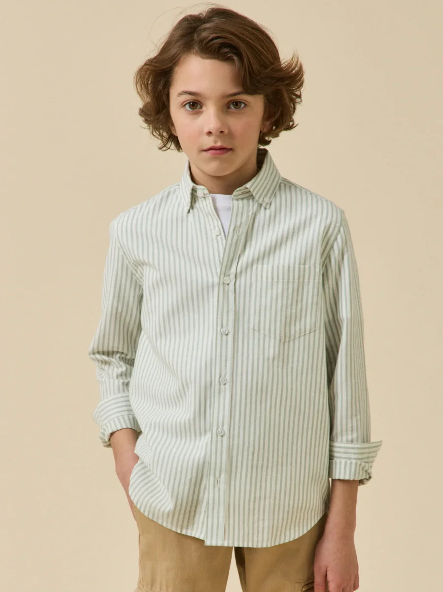 Chemise rayée oxford Garçon – Image 2