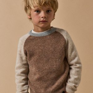 Pull colorblock laine Garçon