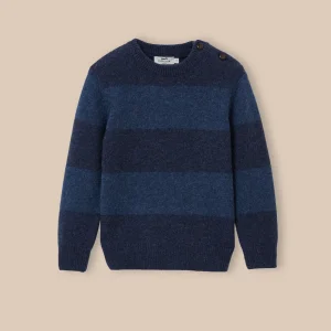 Pull rayé laine Garçon