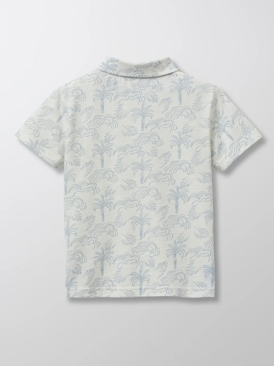 Polo Garçon motif palmiers - Coton bio – Image 6
