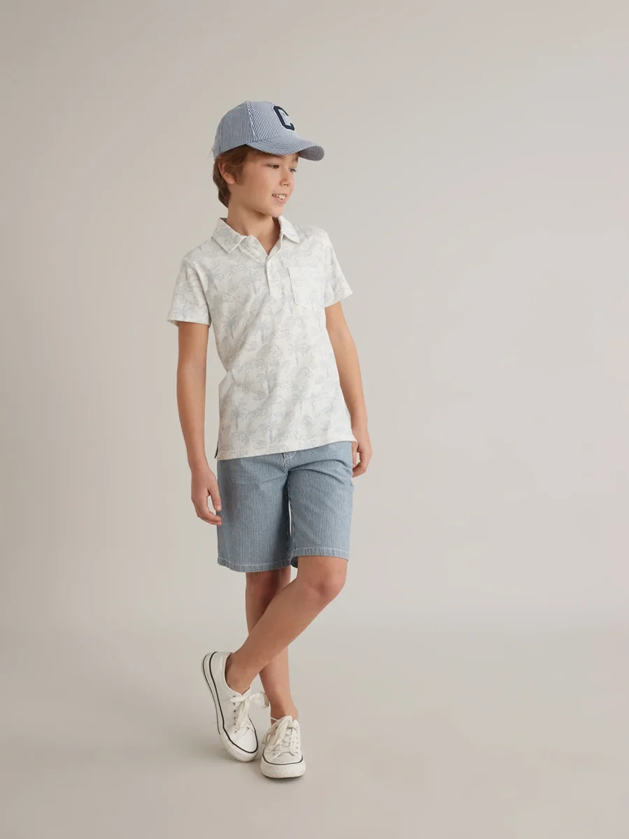 Polo Garçon motif palmiers - Coton bio – Image 4