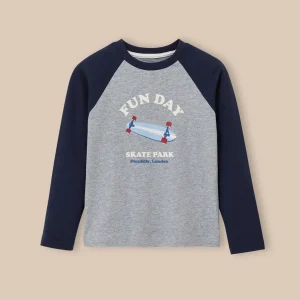 T-shirt colorblock garçon - Coton biologique