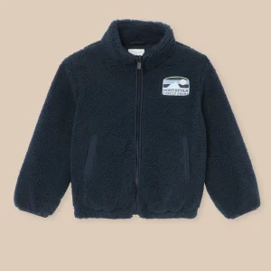 Cardigan zippé en sherpa Garçon