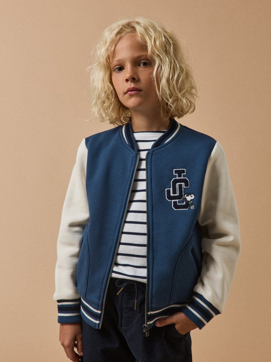 Sweat teddy Garçon Cyrillus x PEANUTS(TM) Collection Snoopy