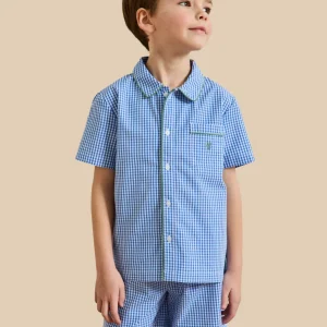 Pyja-short vichy Garçon