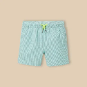 Short de bain en seersucker Garçon