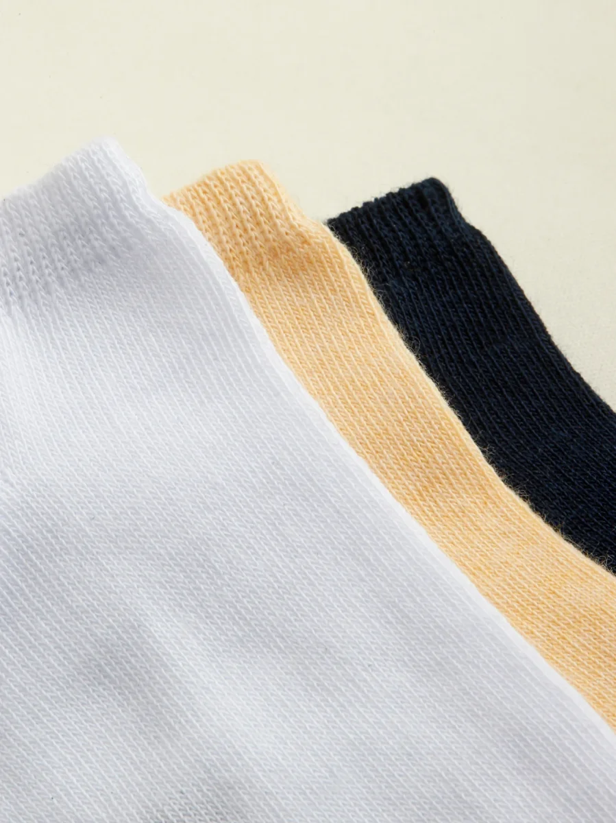 Socquettes unies par lot de 3 garçon – Image 3