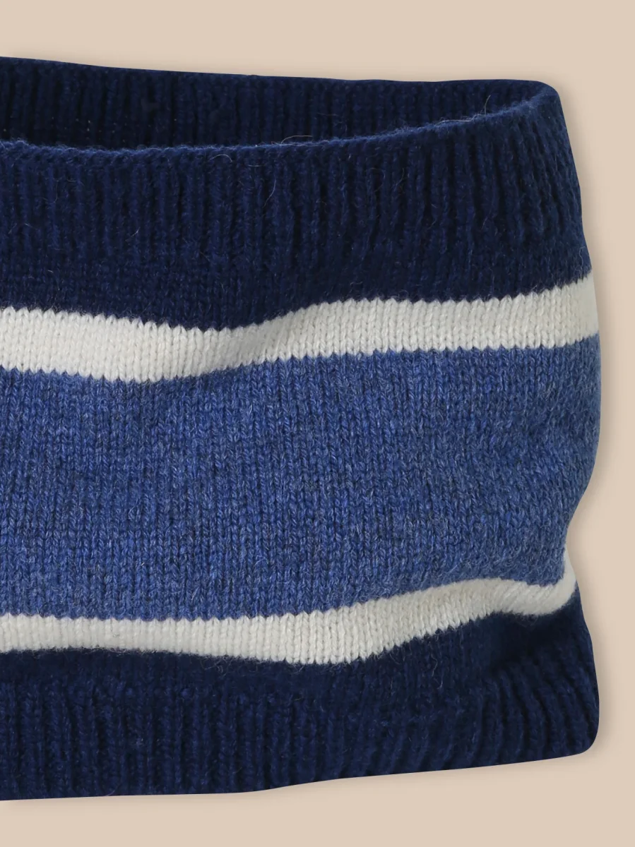 Snood rayé en laine Garçon – Image 3