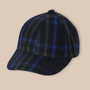 Casquette laine à carreaux garçon