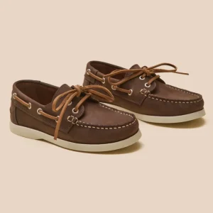 Chaussures bateau en cuir Garçon