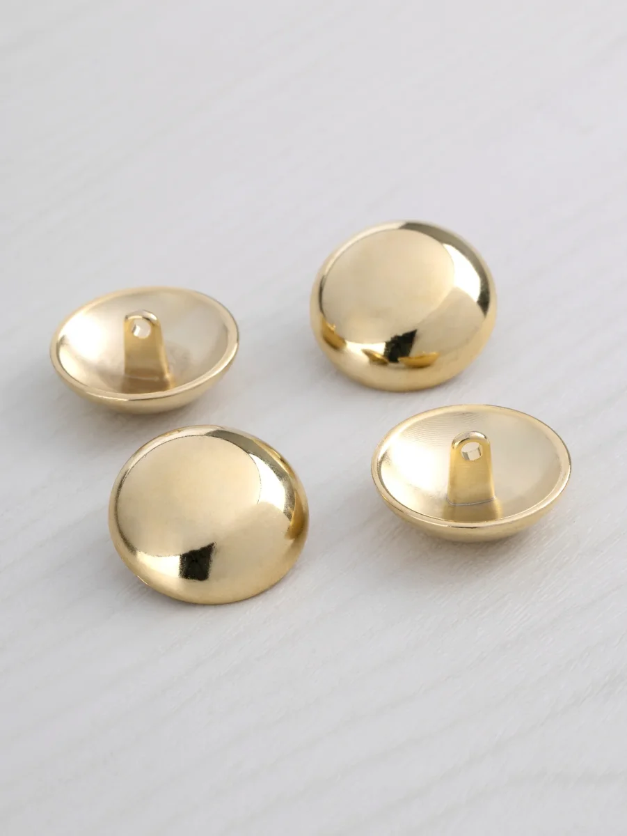 Gold Metal Shank Buttons 23mm (7/8") - 4 Pack – Image 3