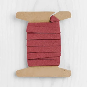 Double-Fold Cotton Poplin Bias Tape - 3/8" (10mm) wide - Red Earth