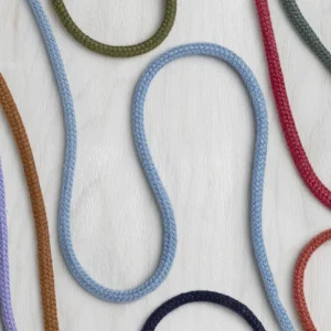 8mm Round Cotton Braided Drawstring Cord