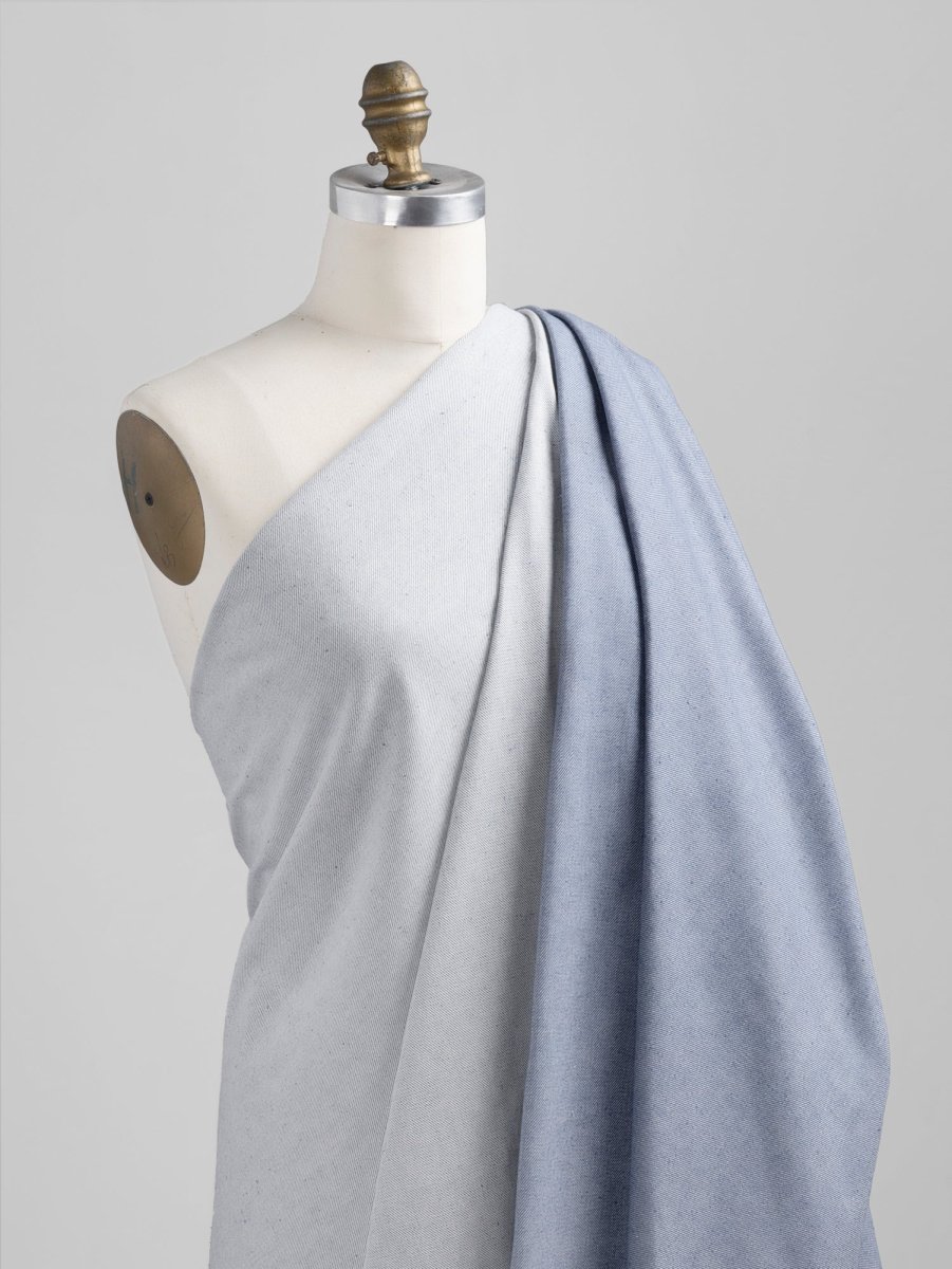 9.5 oz Non Stretch Eco Finish Re Denim - Light Blue – Image 3