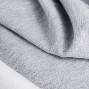 Bamboo Cotton Stretch Fleece - Cloud Grey