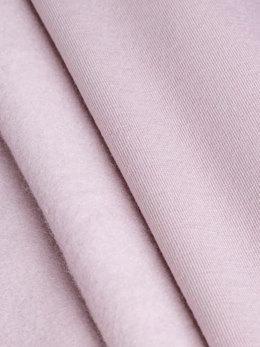 Bamboo Cotton Stretch Fleece - Soft Pink – Image 2