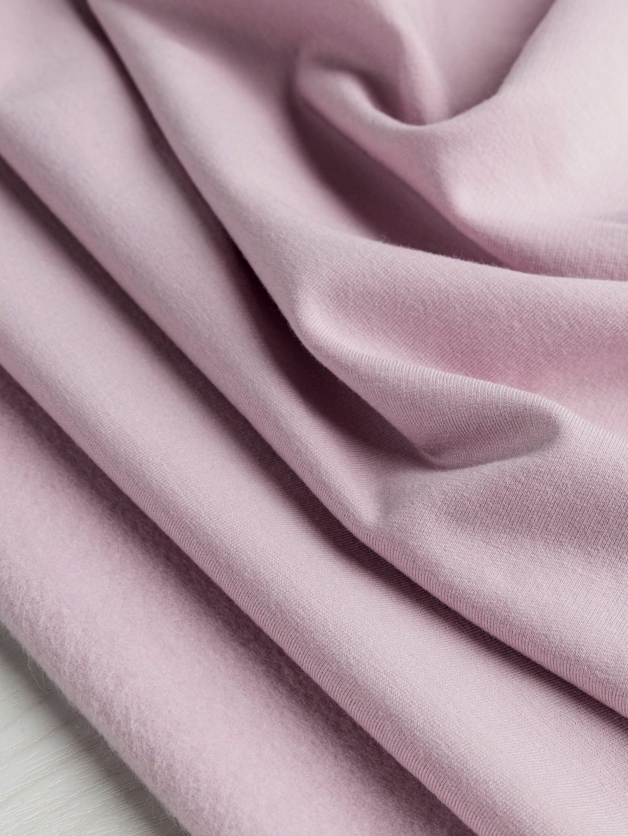 Bamboo Cotton Stretch Fleece - Soft Pink – Image 3