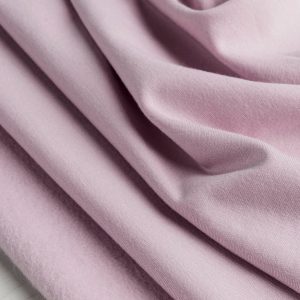 Bamboo Cotton Stretch Fleece - Soft Pink - Swatch