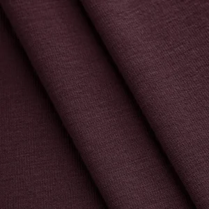 Bamboo Organic Cotton Spandex Jersey Knit - Bordeaux