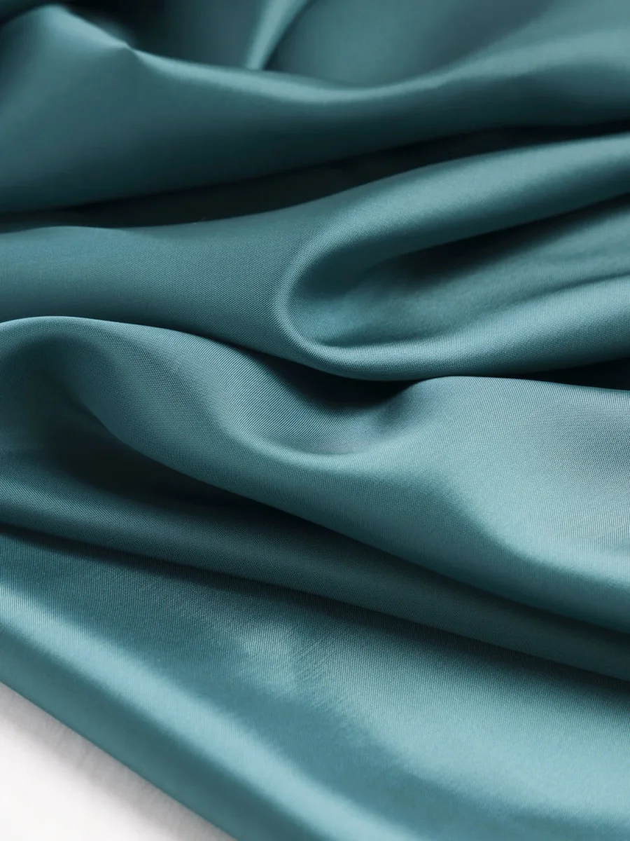 Bemberg Cupro Lining - Teal - Swatch – Image 3