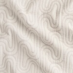 Boho Maze Quilted Jacquard - Almond + Cream