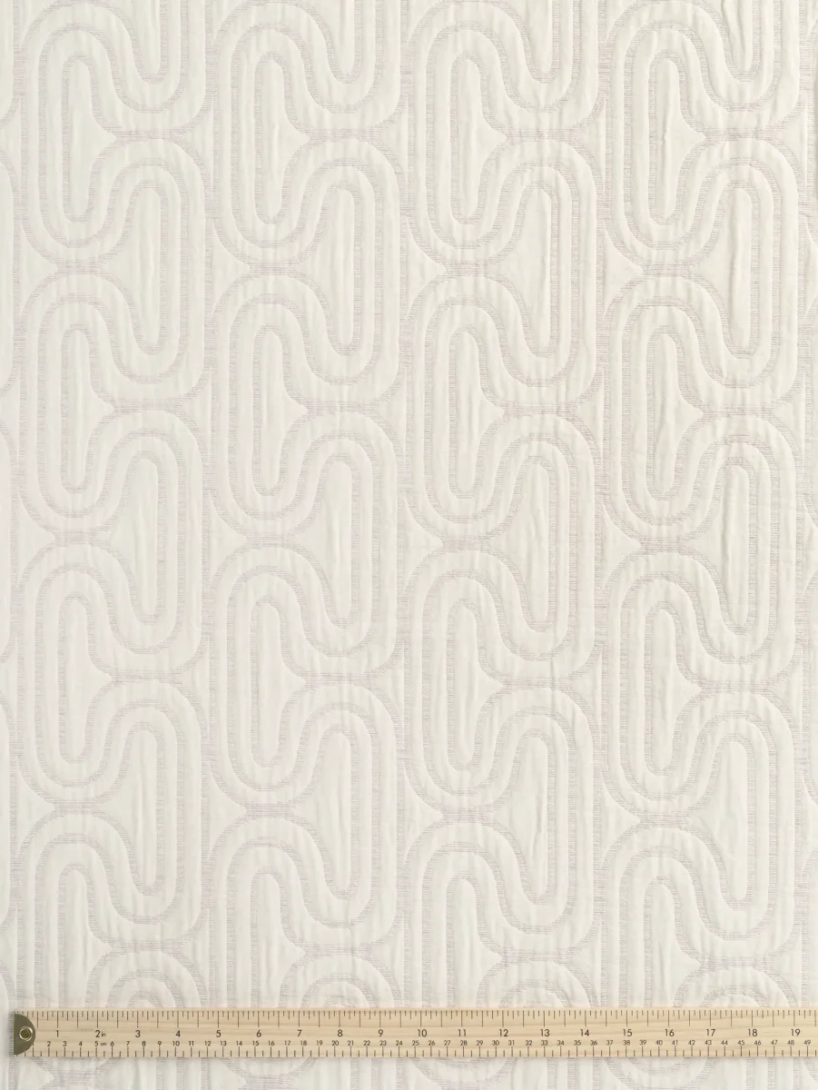 Boho Maze Quilted Jacquard - Almond + Cream – Image 5