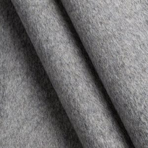 Brushed Melton Wool Blend Deadstock - Grey