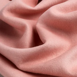 Brushed Melton Wool Blend Deadstock - Peach Pink - Swatch